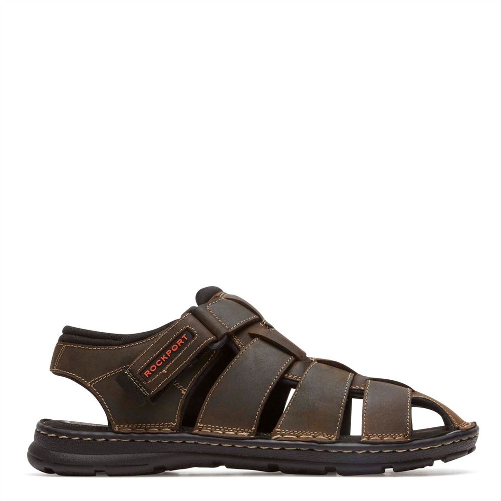 Rockport Darwyn - Mens Sandals - Brown - NZ (PNA-419568)